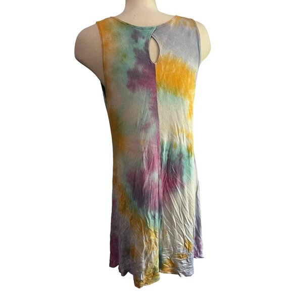 Jamie & Layla Tie Dye Sun Dress Sz Medium Womens Soft Light Sleeveless - Picture 2 of 10